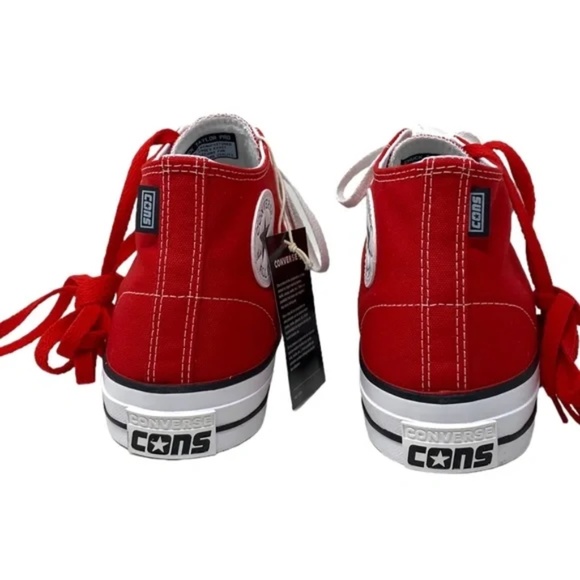 Converse CONS Chuck Taylor Pro Mid Shoes Men's Size Canvas Red Sneakers A02934C - Picture 6 of 10